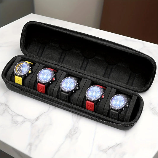 NomadVault™ 5-Slot Travel Watch Case