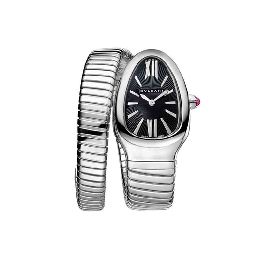 BVLGAR Serpenti Silver Black – Diamond Set