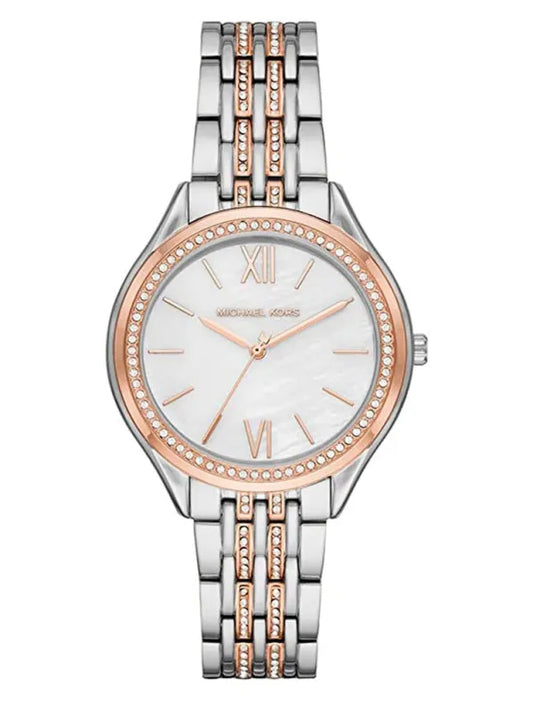 MK7077 Women’s Mindy Three-Hand Two-Tone Stainless Steel