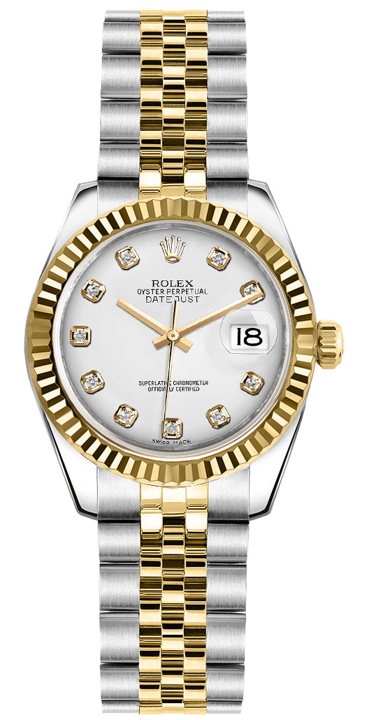 RLX Lady-Datejust 26 diamant blanc jubilé