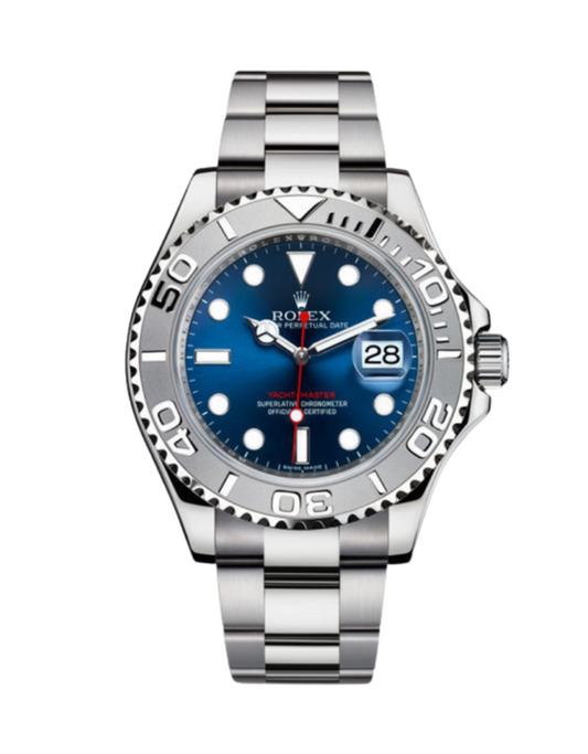 RLX Yacht-Master Stainless Steel & Platinum Blue Cadran