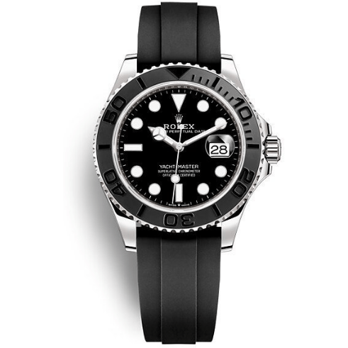 RLX Yacht Master Caoutchouc Noir