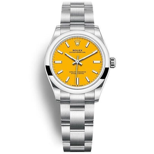 RLX oyster perpetual jaune 31mm