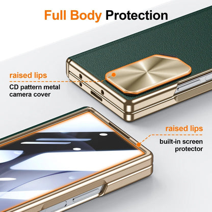 Opus® - Leather Armor Magnetic Hinge Galaxy Z Fold 7 Case
